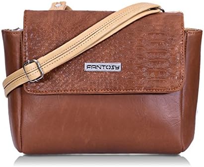 fantosy Tan and Beige Two Side women slingbag (FNSB-201) (Tan and Beige)