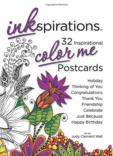 Inkspirations color me postcards