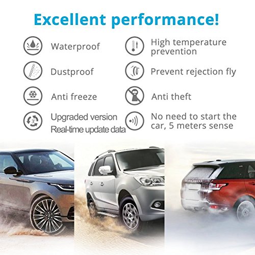 Malcam Bluetooth TPMS Wireless Tire Pressure Monitoring System,Mobile Phone Real-time Tire Pressure Monitor With 4 External Sensors - Thumbnail 3
