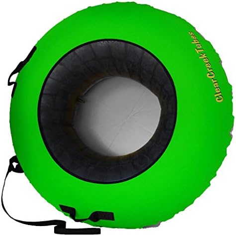 ClearCreekTubes SUPER SLICK NO WAX NEEDED! 44" Huge Non-Towable Snow Tube with Gray Bottom