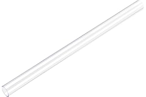 uxcell Rigid Round Clear Tubing 20mm(3/4'') ID x 21mm(13/16'') OD x 1Ft Length Plastic Tube