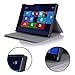 FYY Lenovo Tab S8-50 Case - Ultra Slim Lightweight Premium PU Leather Cover Multi-Angle Stand Case for Lenovo Tab S8-50 Black