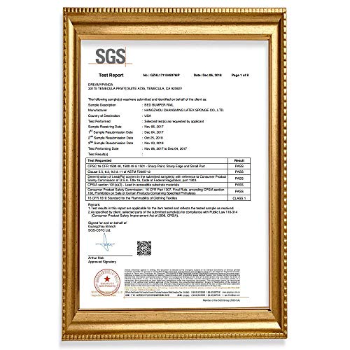 [Large] DreamyPanda Toddler Bed Rail Bumper/Foam Guard for Bed Side