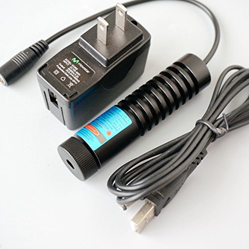 1000mw High Power Laser Module 445/450nm 1W Blue Diode Dot Laser 12V/Adapter & 22x90mm