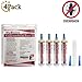 HaRuion Cockroach Gel Bait,Cockroach Killers,Cockroach Baits,Roach Bait Gel,Roach Bait,Roach Gel,Roach Traps,4 Tubes Gel Bait&1 Plunger Aim at All Roaches Indoor or Outdoor,Pest Control