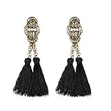 eManco Handcrafted Bohemian Ethnic Vintage Knot Tassel Drop Dangle Stud Earrings Summer Jewelry Mother's Day Gifts