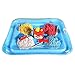 CoolSand Kinetic Indoor Sand Mega Color Mixer Set | Includes 1lb. Each of Red, Yellow, Blue & White Colored Playing Sand Plus Glitter and Tools | 100% Non-Toxic D.I.Y Moldable Kids Play Sand