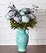 Duovlo Fake Flowers Vintage Artificial Peony Silk Flowers Wedding Home Decoration,Pack of 1 (New Grey Blue)