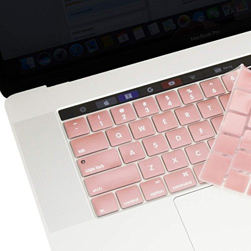 TOP CASE MacBook Pro 13 inch Case 2019 2018 2017 2016 Release A2159 A1989 A1706 A1708, 4 in 1 Essential Rubberized Hard Case, Keyboard Cover, Screen Protector, Sleeve for MacBook Pro 13" - Rose Gold