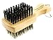 Mini Two Side Club Brush for Men | 100% Pure Boar Soft / Hard Bristles | For Mustache, Beard, Fade, Edge | Adds Shine, Smoothness and Improves Texture | Pocket Size 5
