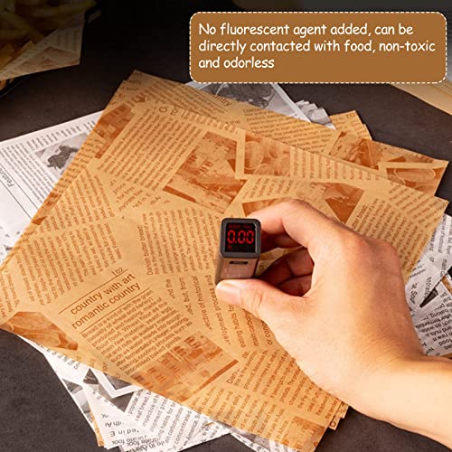 150Pcs Wax Paper Sheets for Food, Parchment Paper, Sandwich Wrapping Paper, Basket Liners Food Picnic Paper Sheets Greaseproof Deli Wrapping Sheets, 10 x 10 Inch