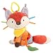 Skip Hop Bandana Buddies Baby Activity and Teething Toy with Multi-Sensory Rattle and Textures, Fox primary