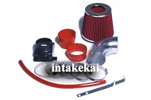 INTAKE KAI PERFORMANCE SHORT RAM AIR INTAKE KIT + FILTER FOR 2002-2007 MITSUBISHI LANCER 2.0 2.0L L4 ENGINE (RED)