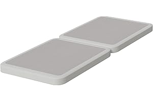 Nutan, 2-Inch Sturdy Wood Box Spring for Mattress Support - Durable and Fully Assembled, Natural Wood Foundation for Twin, White