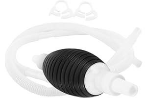 VALICLUD Manual Gasoline Transfer Pump with Corrugated Hose Hand Siphon Pump for Efficient Fuel and Liquid