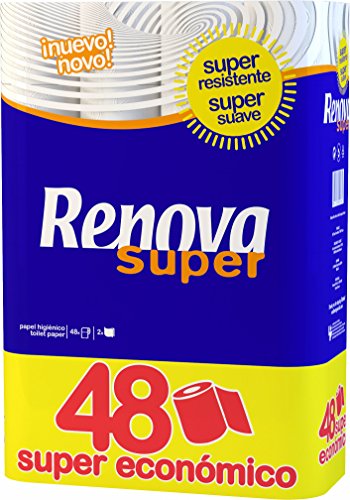 Papel Higiénico Super Blanco Doble Capa Suave - 48 Rollos