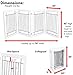 Internet’s Best Traditional Wire Dog Gate | 4 Panel | 30 Inch Tall Pet Puppy Safety Fence | Fully Assembled | Durable MDF | Folding Z Shape Indoor Doorway Hall Stairs Free Standing | White
