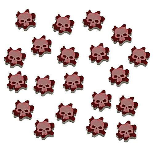 LITKO Flesh Wound Tokens Compatible with WH: KT, Translucent Red (15)