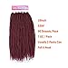 Aigemei Premium Kanekalon Crochet Braids Innocence Senegal Twist 18 Inch 90 Braids Total 7 Ounces (Red Color,530#)