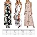 FFLMYUHULIU Women's Halter Floral Sleeveless Long Maxi Dress, C2602-Black, Medium