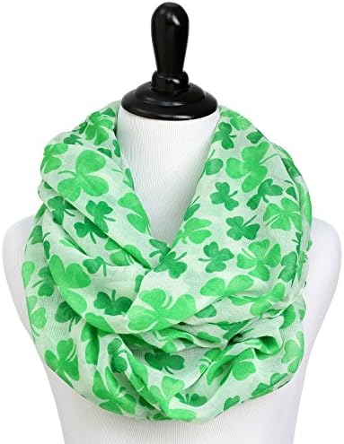 St. Patrick's Day Shamrock Scarf - Infinity Circle Loop