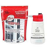 Full Crystal Kit - Bottle, Lid with Hose Attachment and 1 lb. Bag of Crystal Powder Exterior Window Cleaner for Glass and Screens (Cleans Up to 80 Windows)