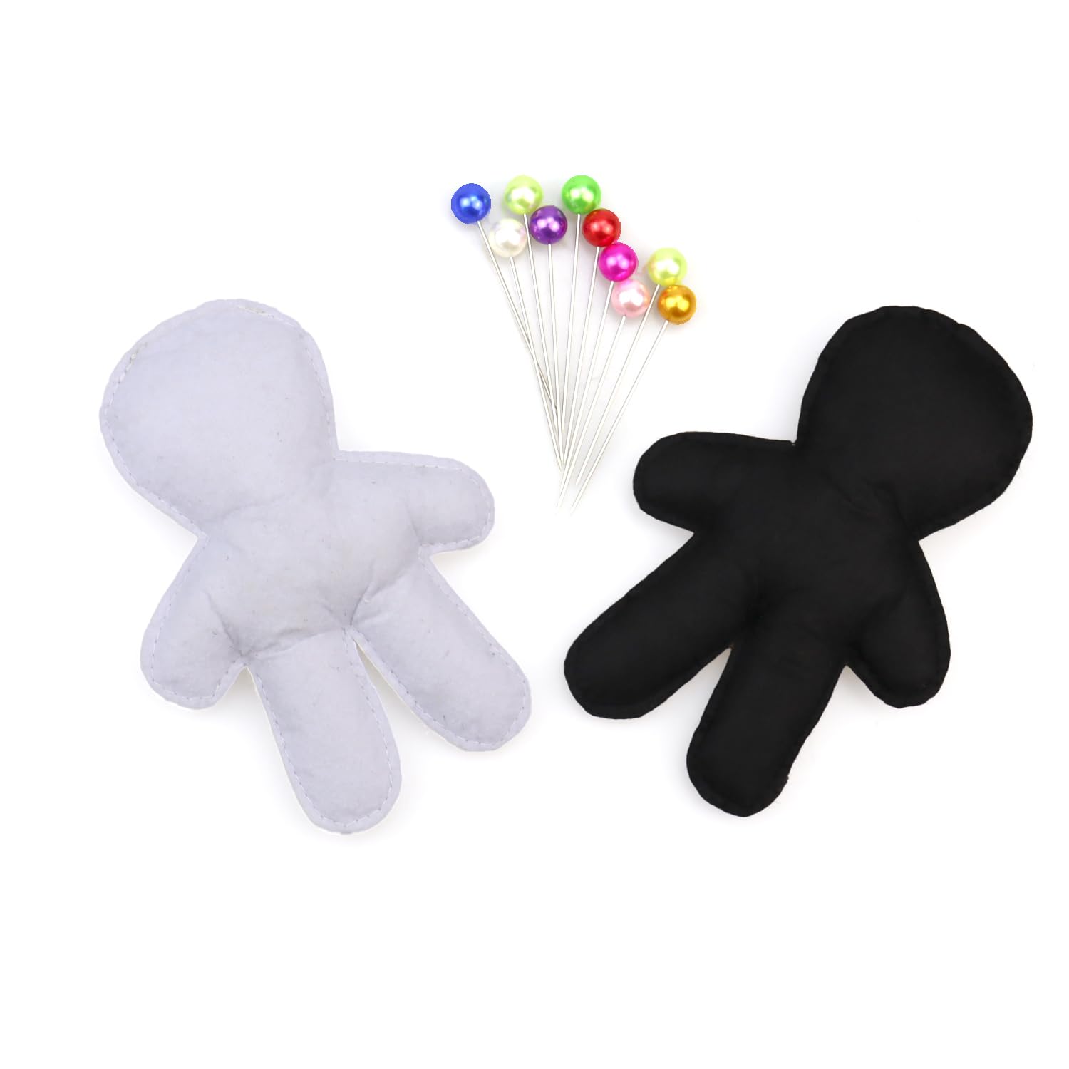 Photo 1 of ***MISSING BLACK DOLL*** rainbowstar 2 Pack Voodoo Doll with Pins for Adults - Stress Relief Novelty Gag Gift, Desk Decor