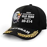 Embroidered I Do Have DD-214 Military Veterans Caps, Eagles Baseball Cap, Military Hat, Vetetans Day Gift