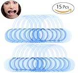 NewCool 12 Pcs Dental Cheek Retractor C-Shape Speak Out Game Mouth Opener, Teeth Whitening Intraoral Cheek Lip Retractor for Watch Ya Mouth and Adult Fun Games, Size M