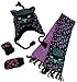N'Ice Caps Little Girls and Infants Cute Kitty Knitted 3PC Accessory Set
