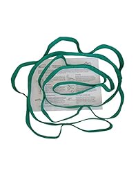 Morning Sky - Correa elástica para terapia física   10 bucles 73-inch con guía de instrucciones para rehab, estiramiento, yoga