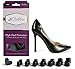 Clickless High Heel Protectors - Heel Caps - 7 Pairs/7 Sizes (Black) for Slim Heels & Stilettos