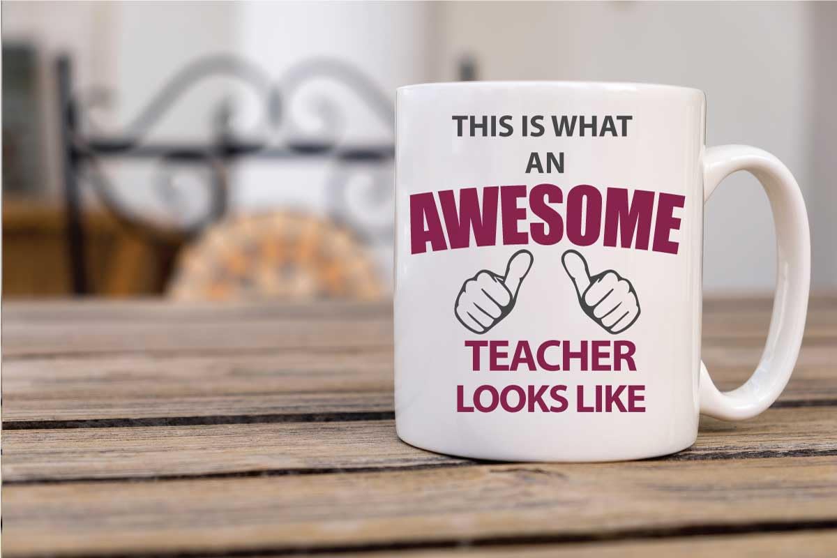 60 Second Makeover Limited This is What an Awesome Teacher Looks Like Mug Ceramic Gift Present Thank You Teacher
