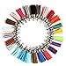 Naler Leather Tassel Pendants Faux Suede Tassel with Caps 120 Pieces 38 mm for Key Chain Straps DIY Accessories, 24 Colors