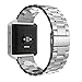 TBFUNNY Fitbit Blaze Band, Replacement Stainless Steel Band Strap Only for Fit bit Blaze Smart Fitness Watch (Match Link Removal Tool), Silver
