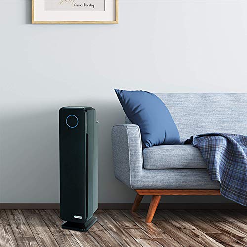 Germ Guardian True HEPA Filter Air Purifier for Home, Office, Large Rooms, Filters Allergies, Pollen, Smoke, Dust, Pet Dander, UVC Sanitizer Eliminates Germs, Mold, Odors, Quiet 28 inch 3-in-1 AC5300B