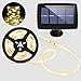 Solar String Lights, BESWILL Flexible&Cuttable 16.4 Feet LED Super Bright Solar Strip Lights with 2 Lighting Modes, Suitable for Indoor and Outdoor Lighting Decorations(Waterproof)