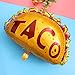 Amosfun 6pcs Taco Mylar Balloons Taco Foil Balloons Aluminium Film Balloon for Birthday Wedding Baby Shower Mexican Fiesta Party Decorations