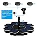 AMYER Solar Fountain, Solar birdbath Fountain, Solar Powered Fountain Pump, 1.7W Solar Panel Kit, Solar Water Fountain for Pool, Pond, Garden, Fish Tank, Aquarium