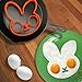4 pack, SKULL, OWL, RABBIT and the GUY Shaped Silicone Fried Egg Ring Mold Art Breakfast (Ships From USA)