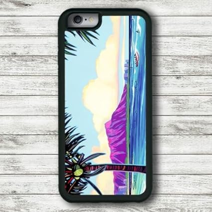 Amazon Iphone6用 ケース クリスティシン ダイヤモンドヘッド Christie Shinn ハワイ愛 アイフォン ブランド 女性 サーフィン ヘザーブラウン 花 Hawaii ハワイ ケース カバー 通販