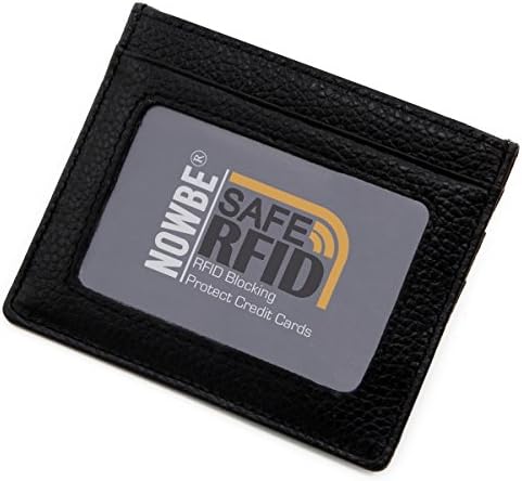 Slim Wallet RFID Blocking Minimalist Wallet Unisex Slim Card Holder With Window