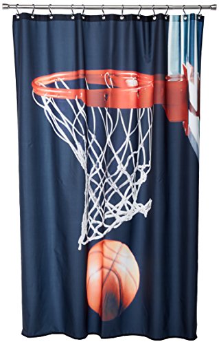 Alaza Set Of 2 Sports 60 X 72 Inches Shower Curtain And Mat Set