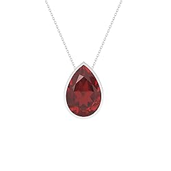 LUSTRE AND LIGHT Pear Shape Natural Red Garnet
