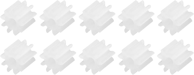 sourcing map 10Pcs Plastic Gears 9 Teeth 2mm Shaft Module 0.5 for RC Car Robot
