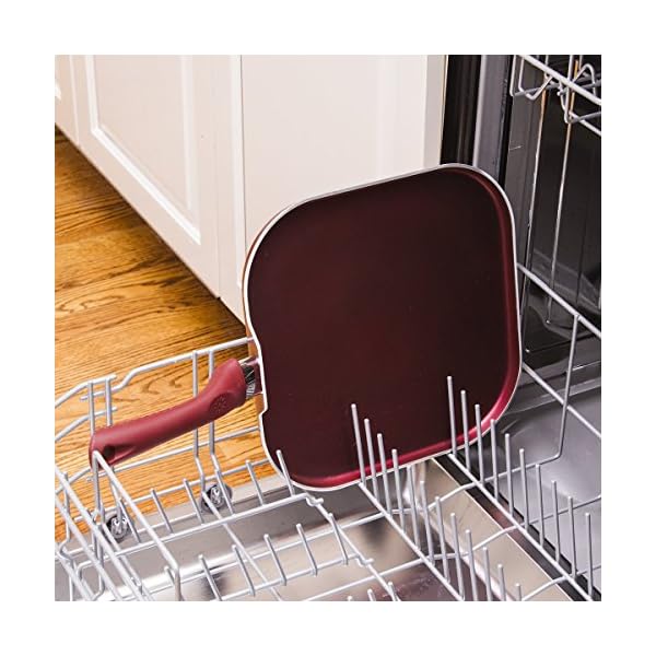 Ecolution Nonstick Square Griddle Pan, Dishwasher Safe, Silicone Handle