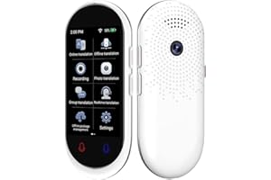 RODXEGU Language Translator, 2-in-1 Instant Voice and Photo Translator Device, Portable AI Real Time Language Translation in 138 Languages for Learning, Travel and Business