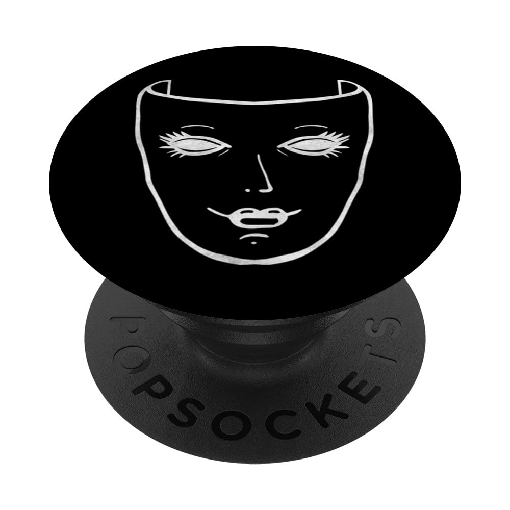Theater Mask Sad Goth Aesthetic Drama Comedy And Tragedy PopSockets Swappable PopGrip