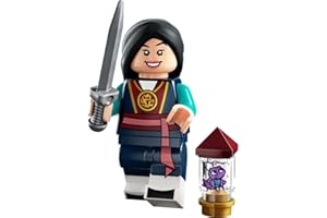 BLUE OCEAN LEGO Minifigures Disney 100 - Choose 1 of 18 Different Figures 71038 (Mulan with Cri-Kee on printed stone)