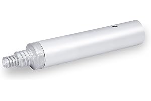 MARSHALLTOWN Threaded Handle Adapter, Concrete Tools, 1-3/4 Inch Push Button Adapter with Male Threaded End, Extend the Reach of Concrete Tools, 15538